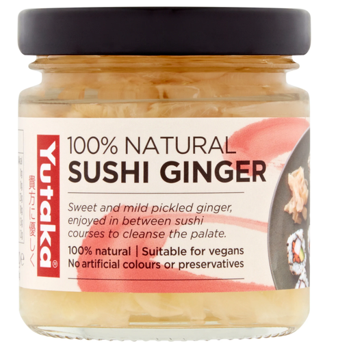 [12249] Yutaka Japanese Condiments - Natural Sushi Ginger X 4 X 120g