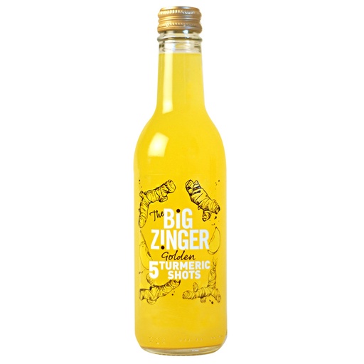 [14043] Zinger Health Shots - BOTTLE Tumeric X 6 X 330ml