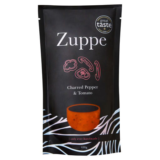 [12612] Zuppe Soup - SMALL Charred Pepper and Tomato 400g