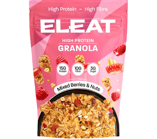 [14330] [PRODUCTION ISSUE] Eleat High Protein Granola - Mixed Berries and Nut X 5 X 300g