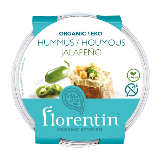 [14111] [SUPPLIER ISSUE] [15% OFF] Florentin Organic Houmous - Jalapeno 170g