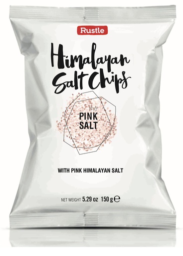 [14120] [30% OFF] Rustle Potato Chips - Himalayan Salt X 12 X 150g