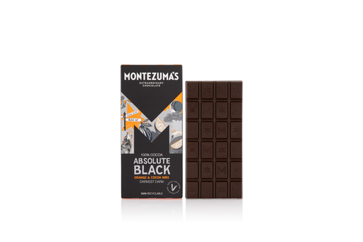 [14123] [20% OFF] Montezumas Vegan Chocolate Bars - Absolute Black Orange Cocoa X 12 X 90g