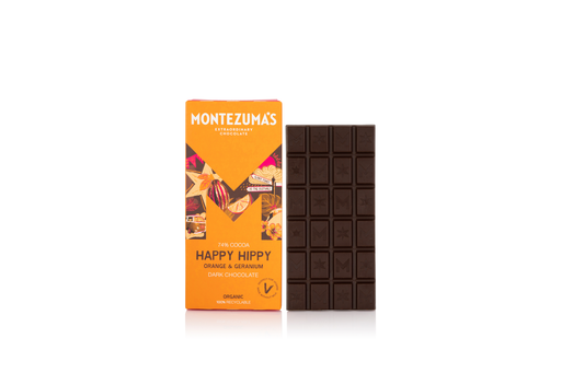 [14125] [20% OFF] Montezumas Vegan Chocolate Bars - DARK 74% Happy Hippy X 12 X 90g