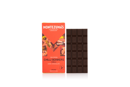 [14130] [20% OFF] Montezumas Vegan Chocolate Bars - DARK 74% Chilli Bonkers X 12 X 90g