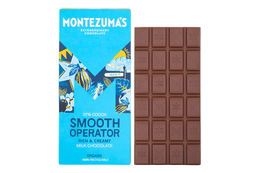 [14131] Montezumas Chocolate Bars - MILK 37% Smooth Operator X 12 X 90g