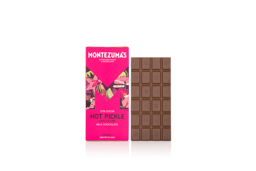 [14135] [20% OFF] Montezumas Chocolate Bars - MILK 37% Hot Pickle X 12 X 90g