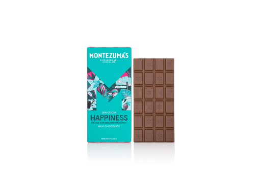 [14136] [20% OFF] Montezumas Chocolate Bars - MILK 35% Happiness X 12 X 90g