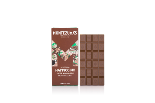 [14137] [20% OFF] Montezumas Chocolate Bars - MILK 35% Happiccino X 12 X 90g
