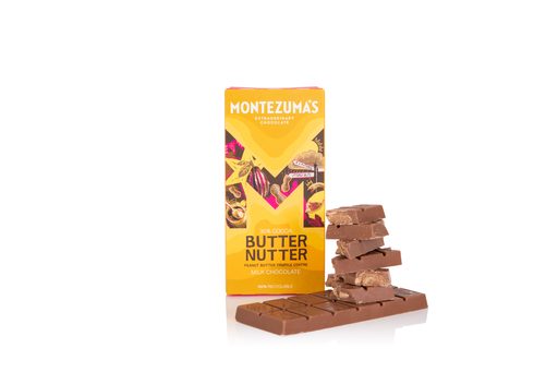 [14141] [20% OFF] Montezumas Chocolate Bars - MILK 35% Cocoa Butter Nutter X 12 X 90g