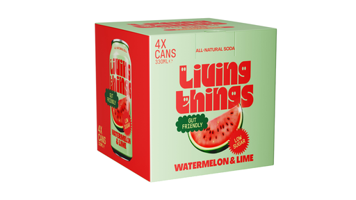 [14152] Living Things Soda MPK - Watermelon and Lime (4x330ml)