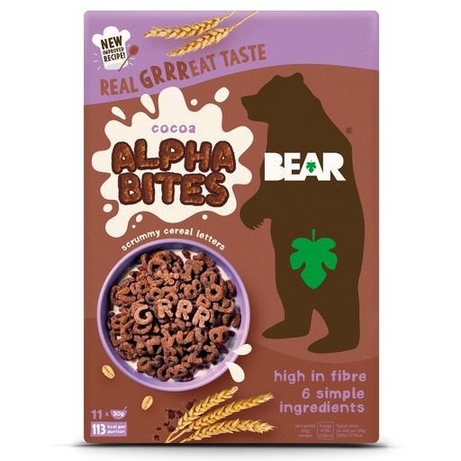 [14156] Bear Alphabites Cereals - Cocoa X 4 X 350g