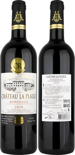 [14163] Chateau La Plaige Red Wine - Merlot Bordeaux 2022 14% ABV X 6 X 750ml
