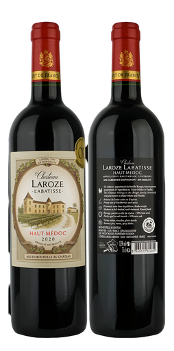 [14166] Chateau Laroze Labatisse Red Wine - Merlot Cabernet Haut Medoc 2020 13.5% ABV X 6 X 750ml