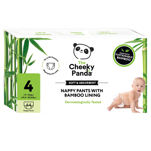 [14170] The Cheeky Panda Bamboo Nappies - Pull up Size 4 44pc