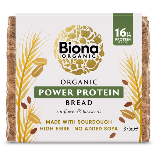 [14217] Biona Organic Bread - Protien w/ Sunflower n Flaxseeds X 8 X 375g