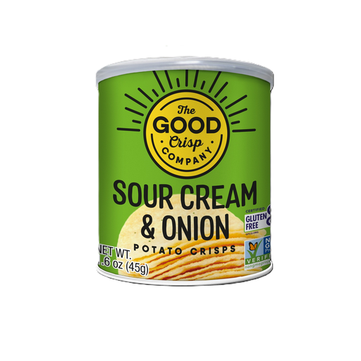 [14228] [20% OFF] The Good Crisp Company Crisps - SMALL Sour Cream and Onion X 12 X 45g