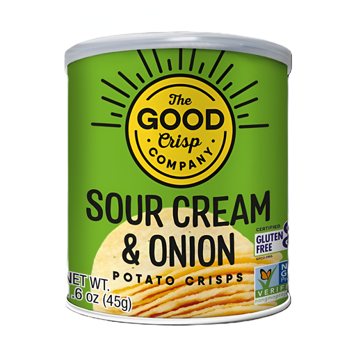 [14228] The Good Crisp Company Crisps - SMALL Sour Cream and Onion X 12 X 45g
