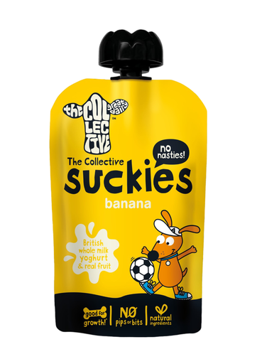 [14235] The Collective Suckies Kids Pouches - Banana X 6 X 90g