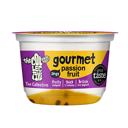 [14242] The Collective Gourmet Yoghurt - SMALL Passion Fruit 150g