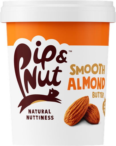[14255] Pip and Nut Almond Butter - MEDIUM Smooth X 6 X 425g
