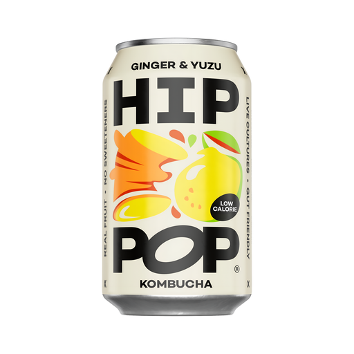 [14295] Hip Pop Kombucha - Ginger and Yuzu X 12 X 330ml