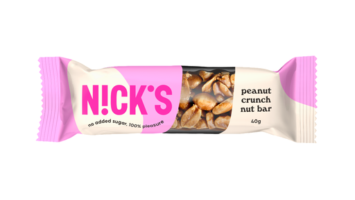 [14326] Nicks Vegan Nut Bar - Peanut Crunch X 12 X 40g