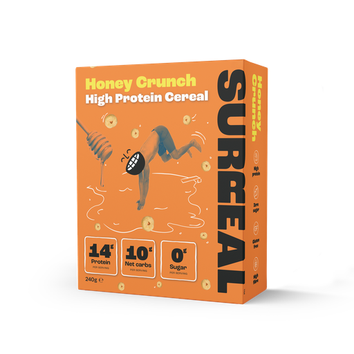 [14351] Surreal High Protein Cereal - Honey Crunch X 6 X 240g