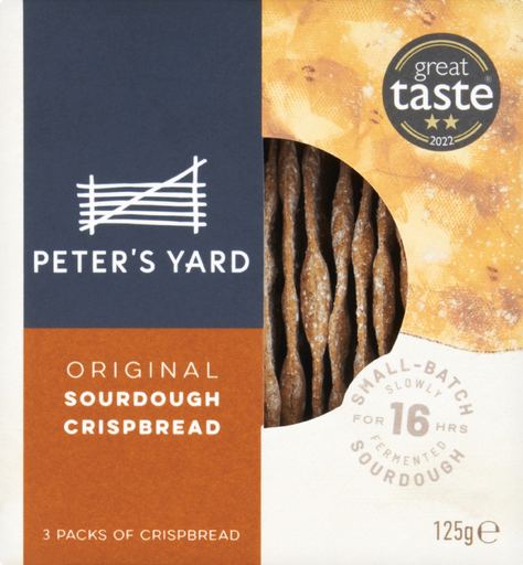[14353] Peters Yard Sourdough Crispbread - SMALL Original X 8 X 125g