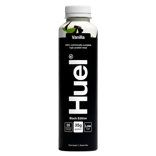 [14384] [10% OFF] Huel Vegan RTD Drinks - BLACK EDITION Vanilla X 8 X 500ml