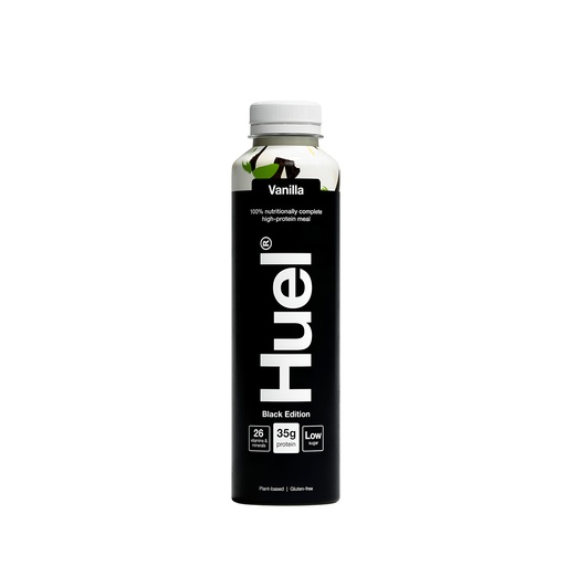 [14384] [10% OFF] Huel Vegan RTD Drinks - BLACK EDITION Vanilla X 8 X 500ml