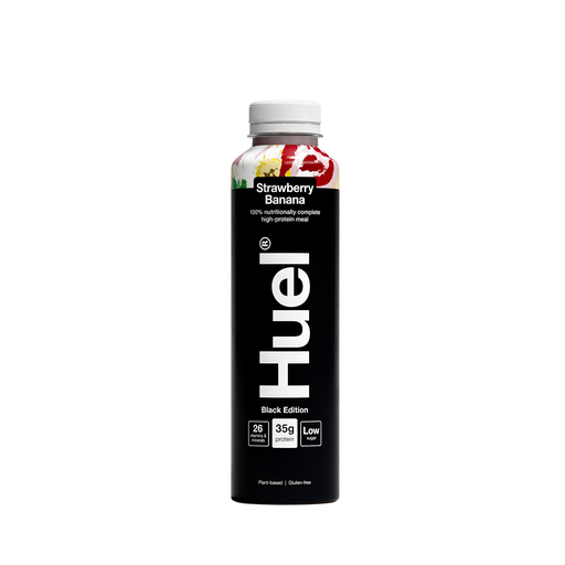[14386] [10% OFF] Huel Vegan RTD Drinks - BLACK EDITION Strawberry n Banana X 8 X 500ml