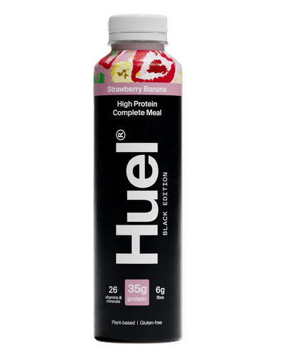[14386] Huel Vegan RTD Drinks - BLACK EDITION Strawberry n Banana X 8 X 500ml