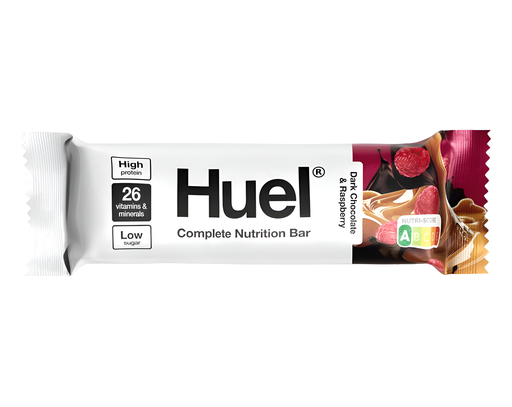 [14390] [10% OFF] Huel Vegan Nutrition Bar - Dark Chocolate n Raspberry X 12 X 55g