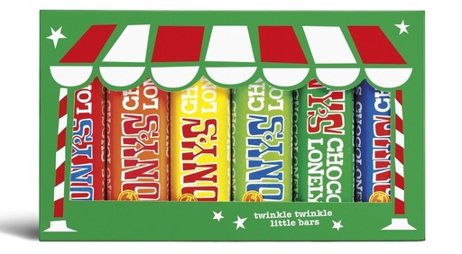 [12387] [PRE ORDER] Tonys Chocolonely Chocolate XMAS - Rainbow Tasting Pack (6x48g)