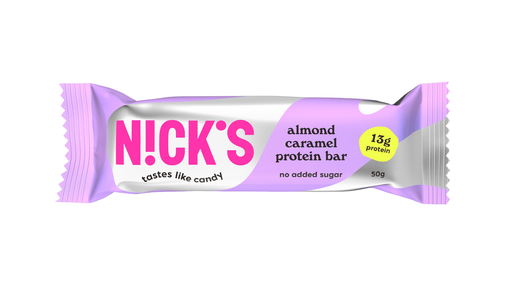[14413] [20% OFF] Nicks Protein Bar - Almond Caramel X 12 X 50g