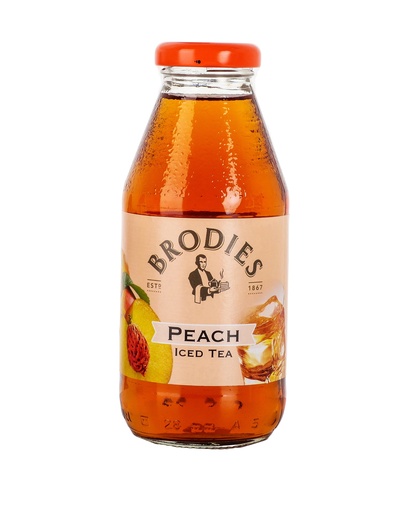[14411] Brodies Iced Tea - BOTTLE Peach X 12 X 330ml