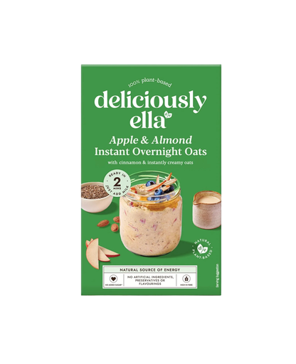 [14415] [20% OFF] Deliciously Ella Instant Overnight Oats - Apple and Almond X 6 X 380g