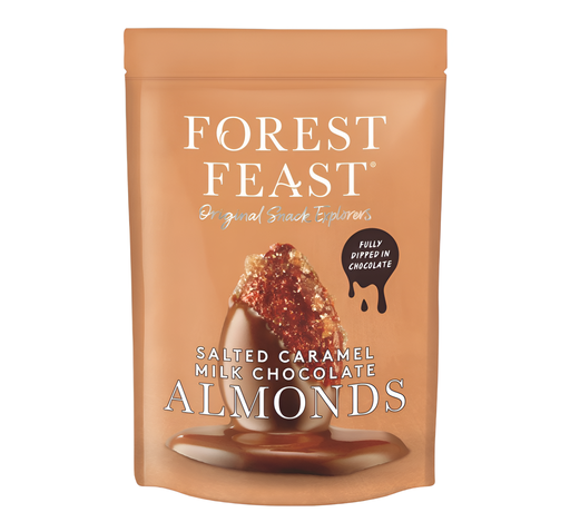 [14418] Forest Feast - Salted Caramel Milk Chocolate Almonds X 8 X 120g