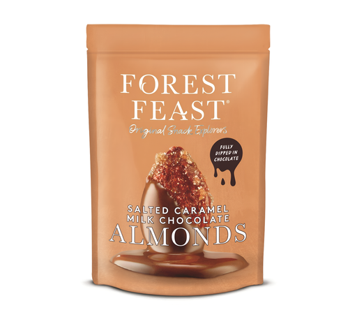 [14418] Forest Feast - Salted Caramel Milk Chocolate Almonds X 8 X 120g