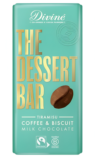 [14462] Divine Dessert Chocolate Bar - MILK Tiramisu X 10 X 180g