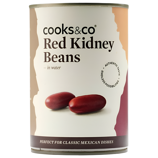 [14476] Cooks and Co Beans & Pulse Cans - Red Kidney Beans X 12 X 400g