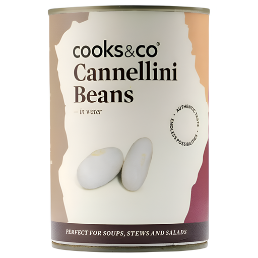 [14477] [PRODUCTION ISSUE] Cooks and Co Beans & Pulse Cans - Cannellini Beans X 12 X 400g