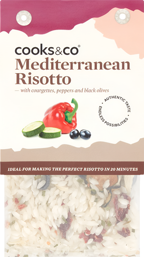 [14480] Cooks and Co Ready Meals - Mediterranean Risotto X 6 X 190g