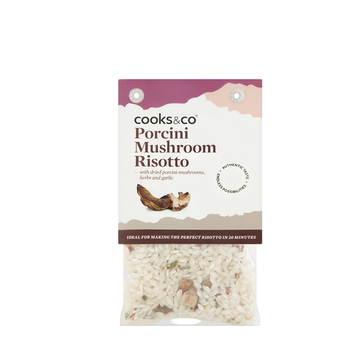 [14481] [20% OFF] Cooks and Co Ready Meals - Porcini Mushroom Risotto X 6 X 190g