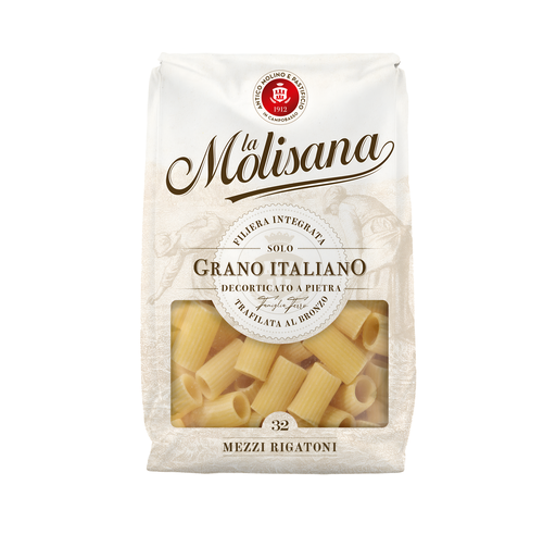 [14494] La Molisana Italian Wheat Pasta - Penne Mezzi Rigatoni X 16 X 500g