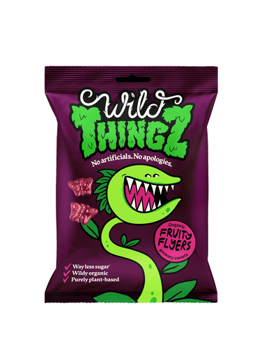 [14500] Wild Thingz Organic and Vegan Sweets - Fruity Flyers X 10 X 130g