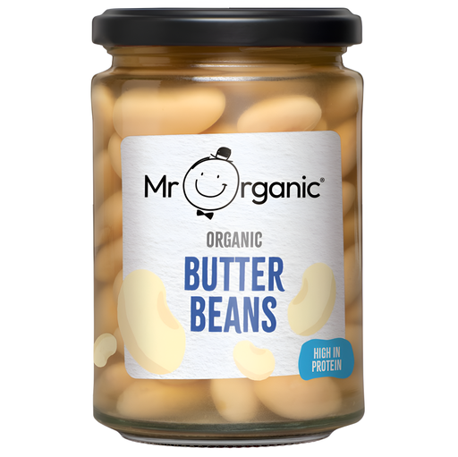 [14504] Mr Organic Pulse Jars - Butter Beans X 6 X 350g