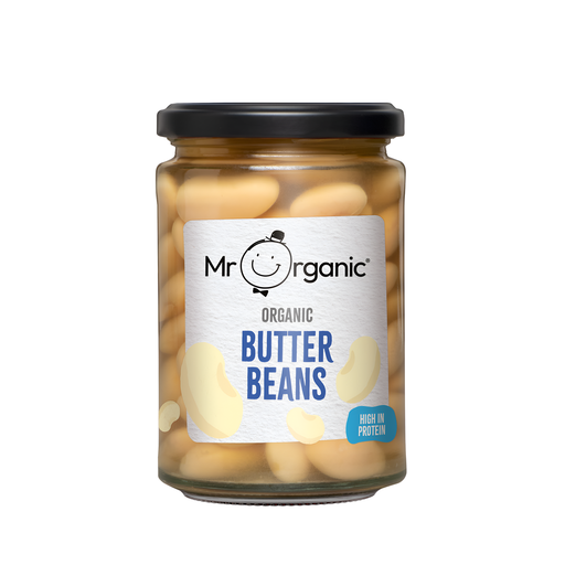 [14504] Mr Organic Pulse Jars - Butter Beans X 6 X 350g