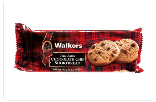 [14433] Walker's Shortbread Biscuits - Pure Butter Chocolate chip X 12 X 175g